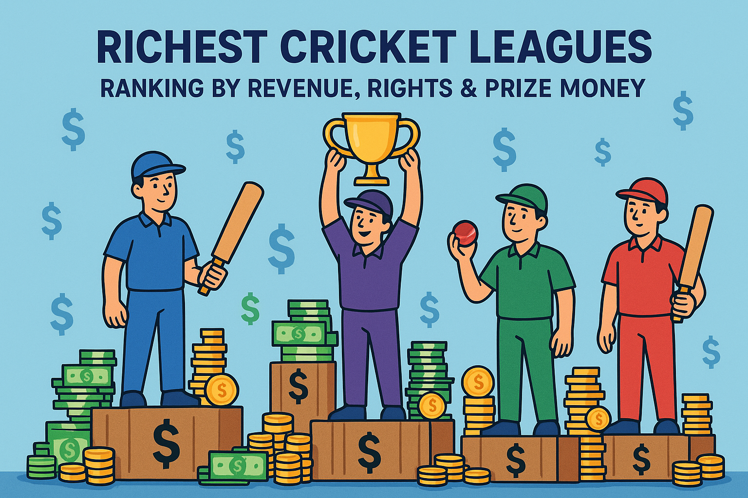 Richest Cricket Leagues: Ranking by Revenue, Rights & Prize Money